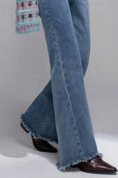 Shaping Blue Flared Jeans