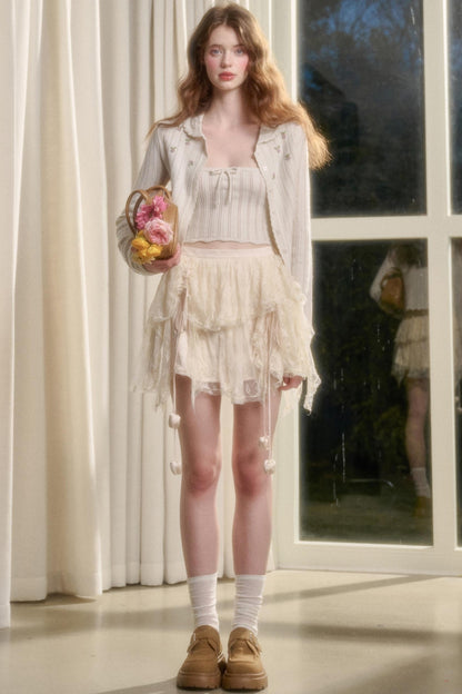 Galaxy Lace Bustier Skirt