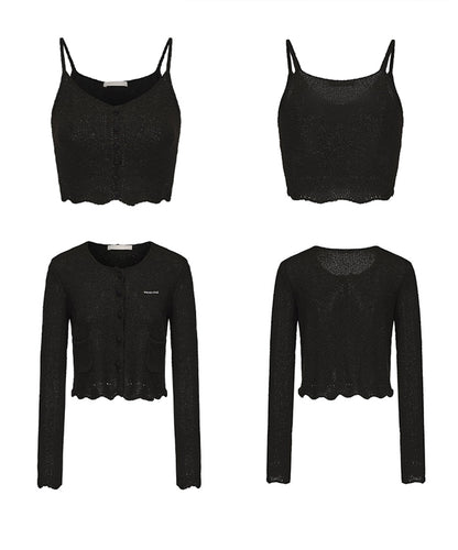 Misty Knit Cardigan Set