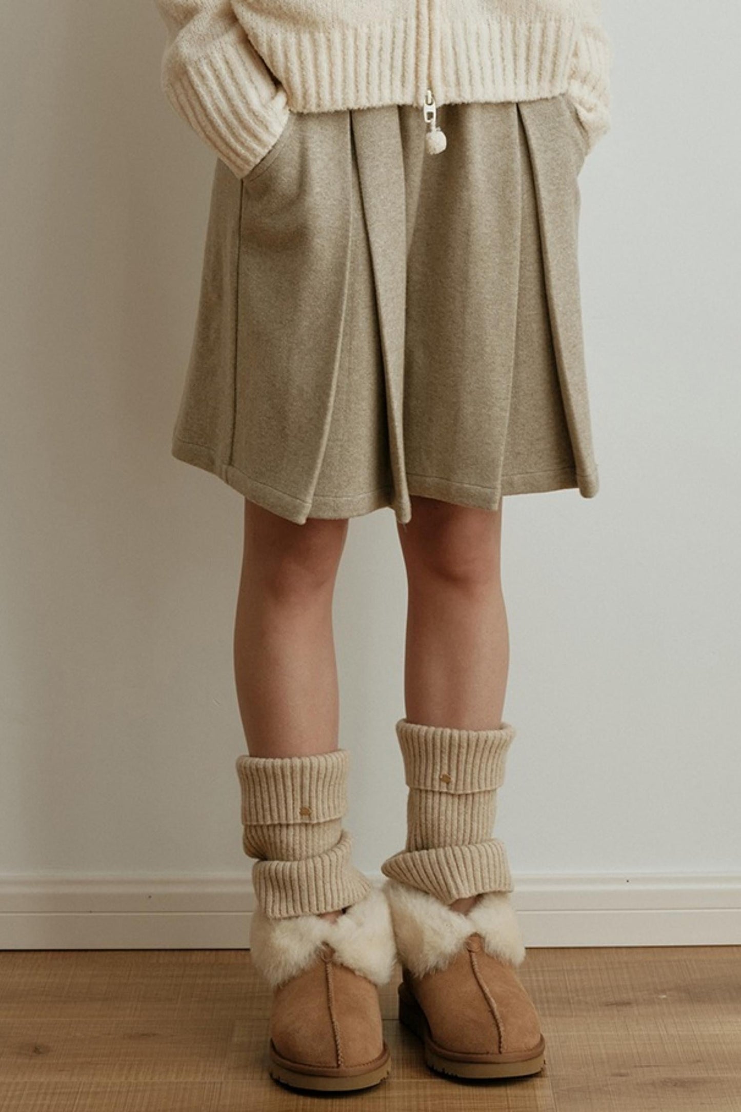 Gold Label Knitted Wool Blend Calf Socks