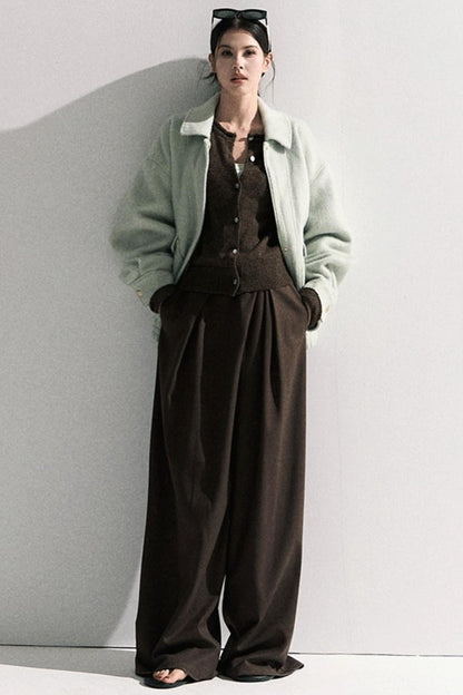 Vintage Wool Crewneck Cardigan