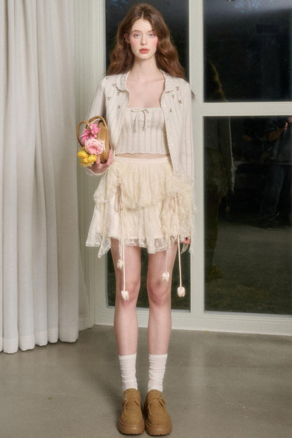 Galaxy Lace Bustier Skirt