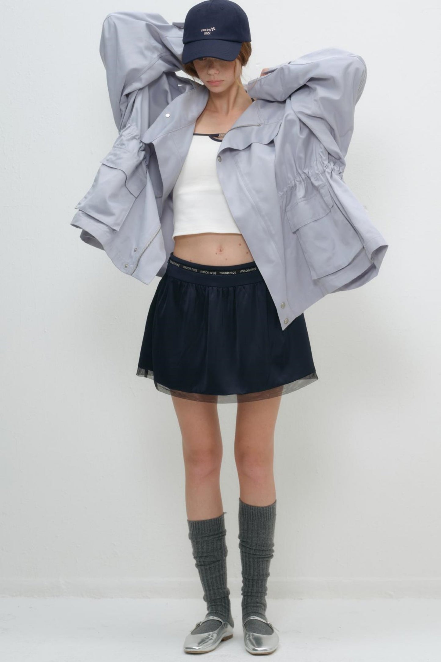 Floral Rhinestone Cap