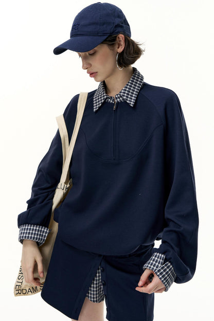 Pullover Sweatshirt Short Skirt Set-Up