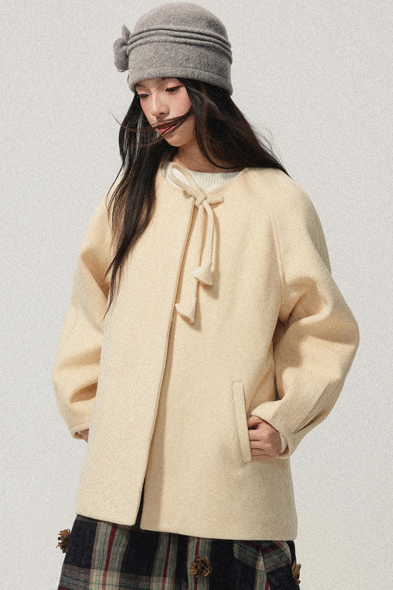 Ruffled Neck Polka Dot Top