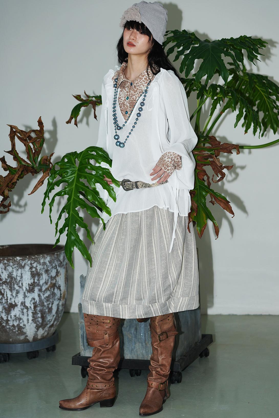 Sunscreen Lace-Up Shirt