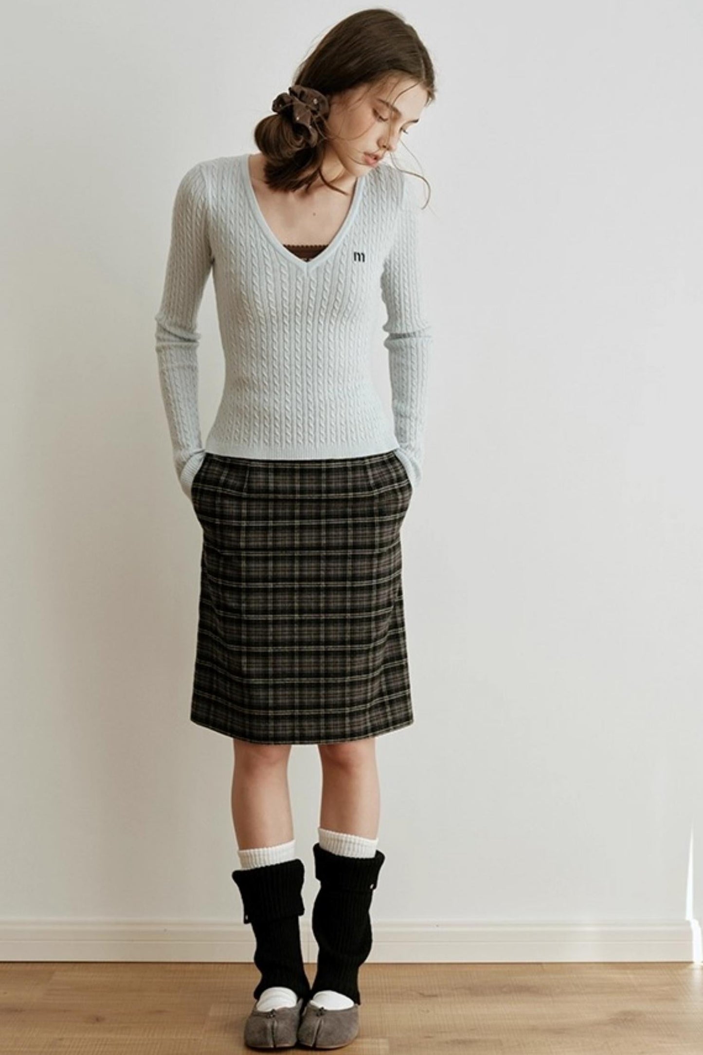 Velvet Twist Knitted Top