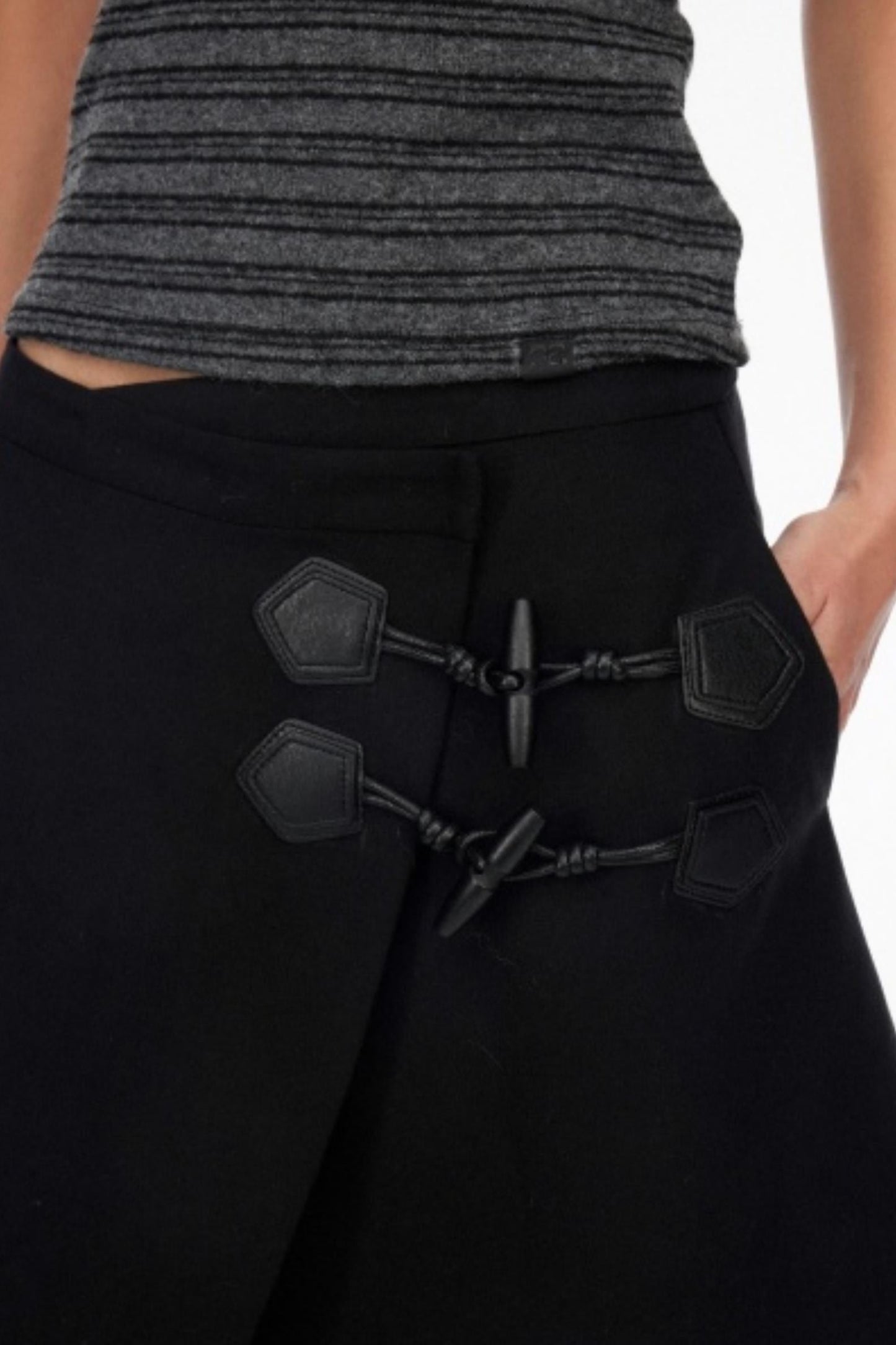 Low-Waist Toggle Skirt