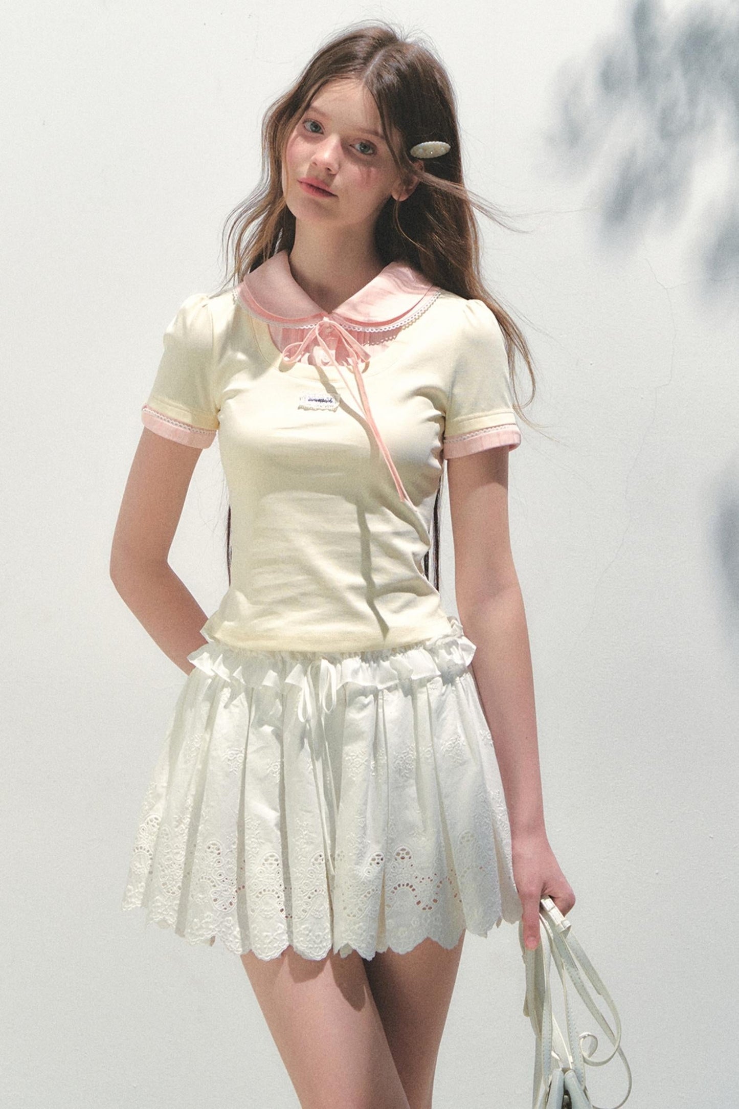 Casual Patchwork Knit Tee