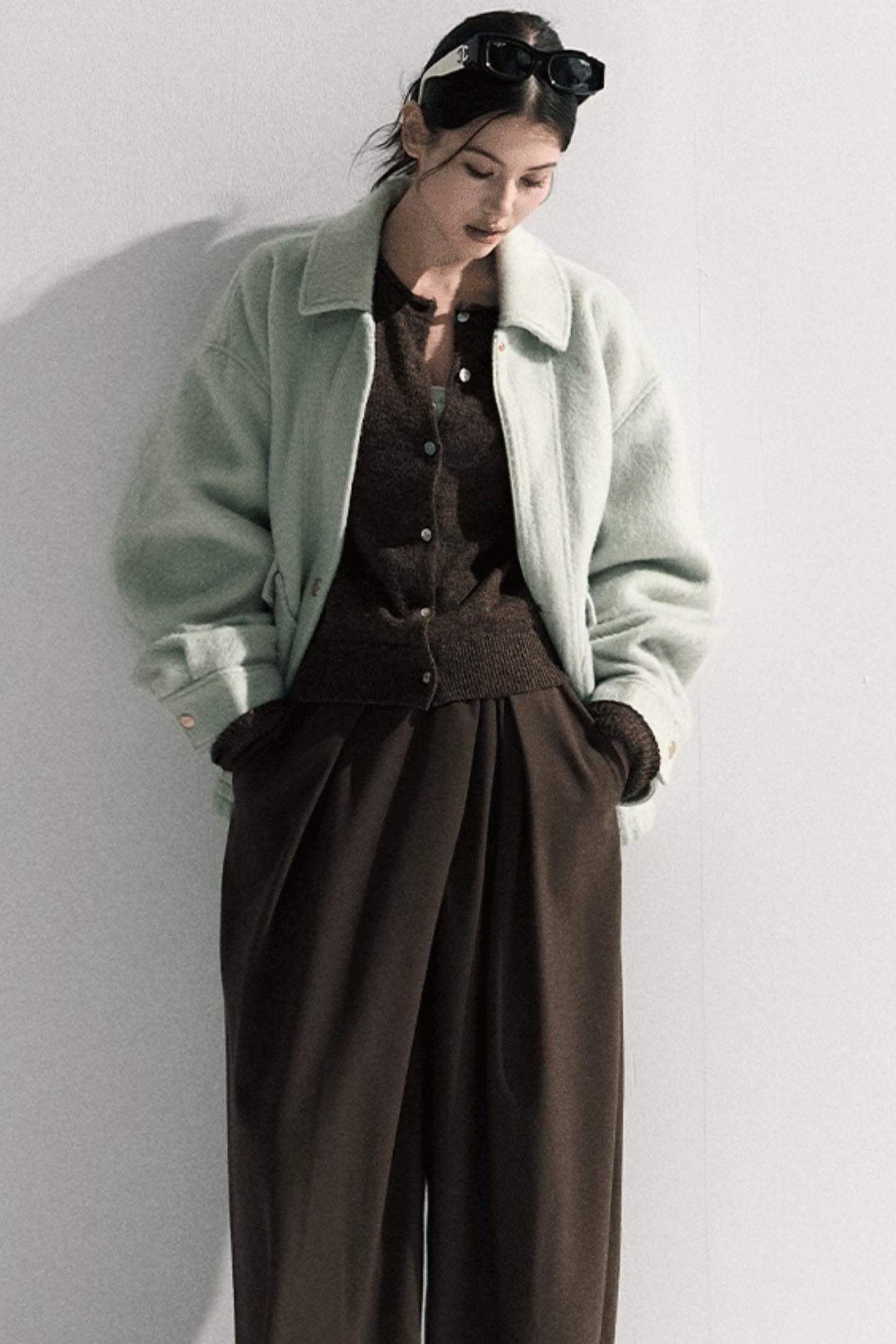 Vintage Wool Crewneck Cardigan