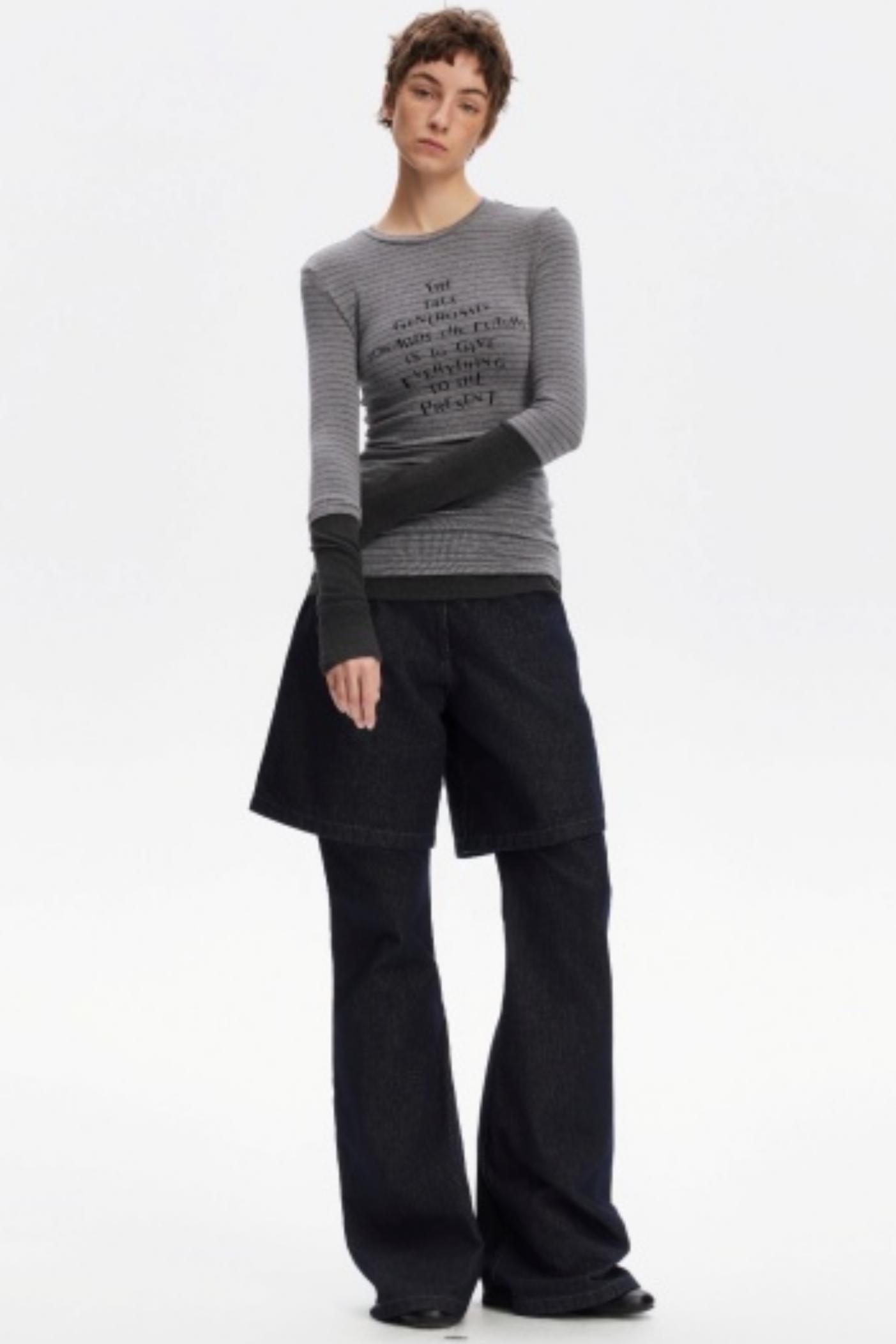 Layered Letter Print T-Shirt