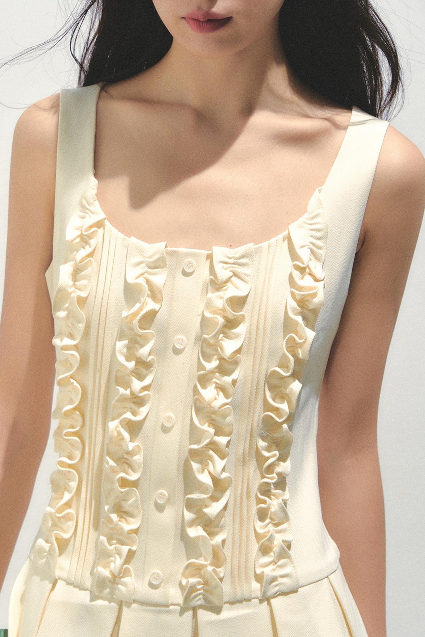 Summer Navy Pleated Dress