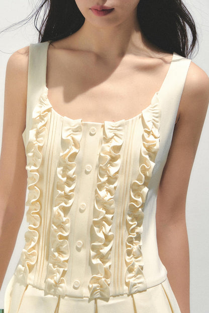 Summer Navy Pleated Dress