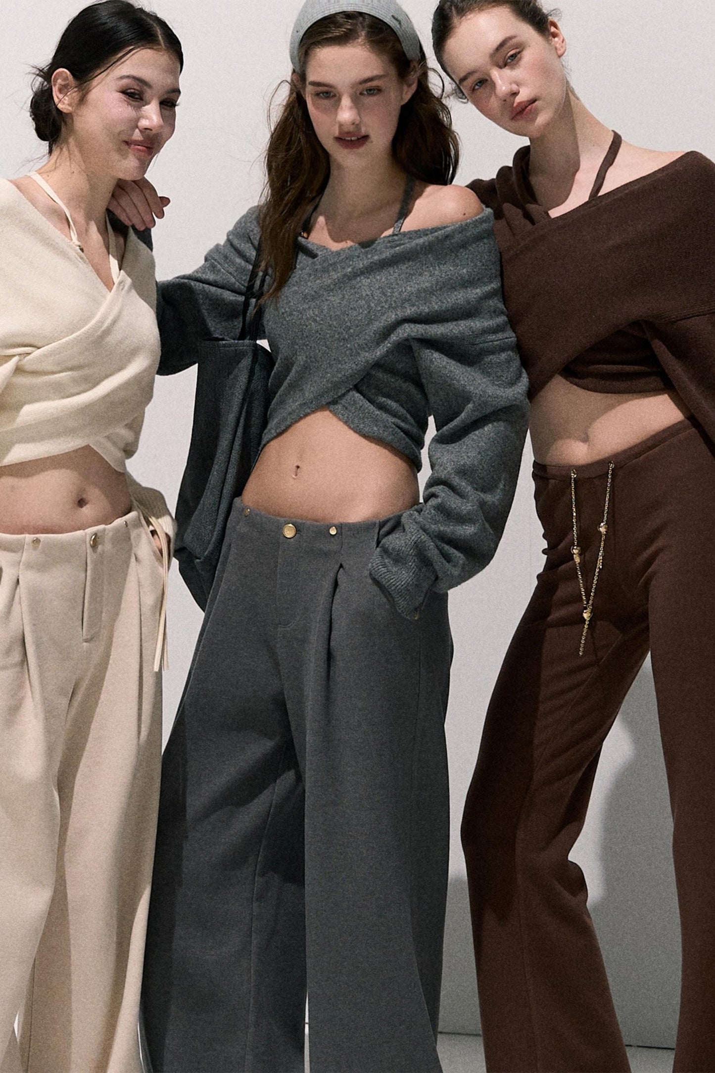 High-Waisted Wool Trousers