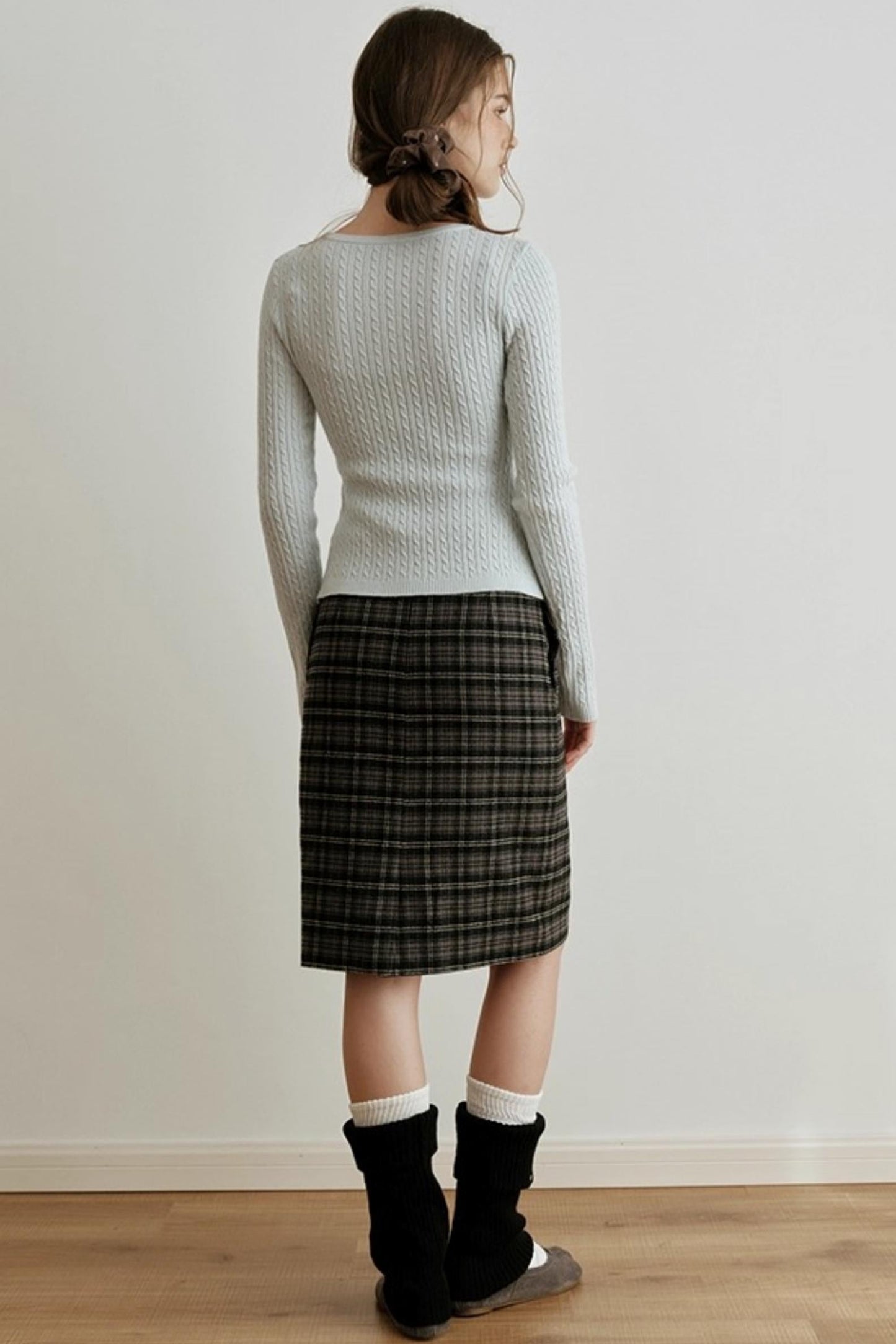 Velvet Twist Knitted Top