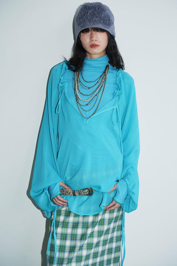 Sunscreen Lace-Up Shirt