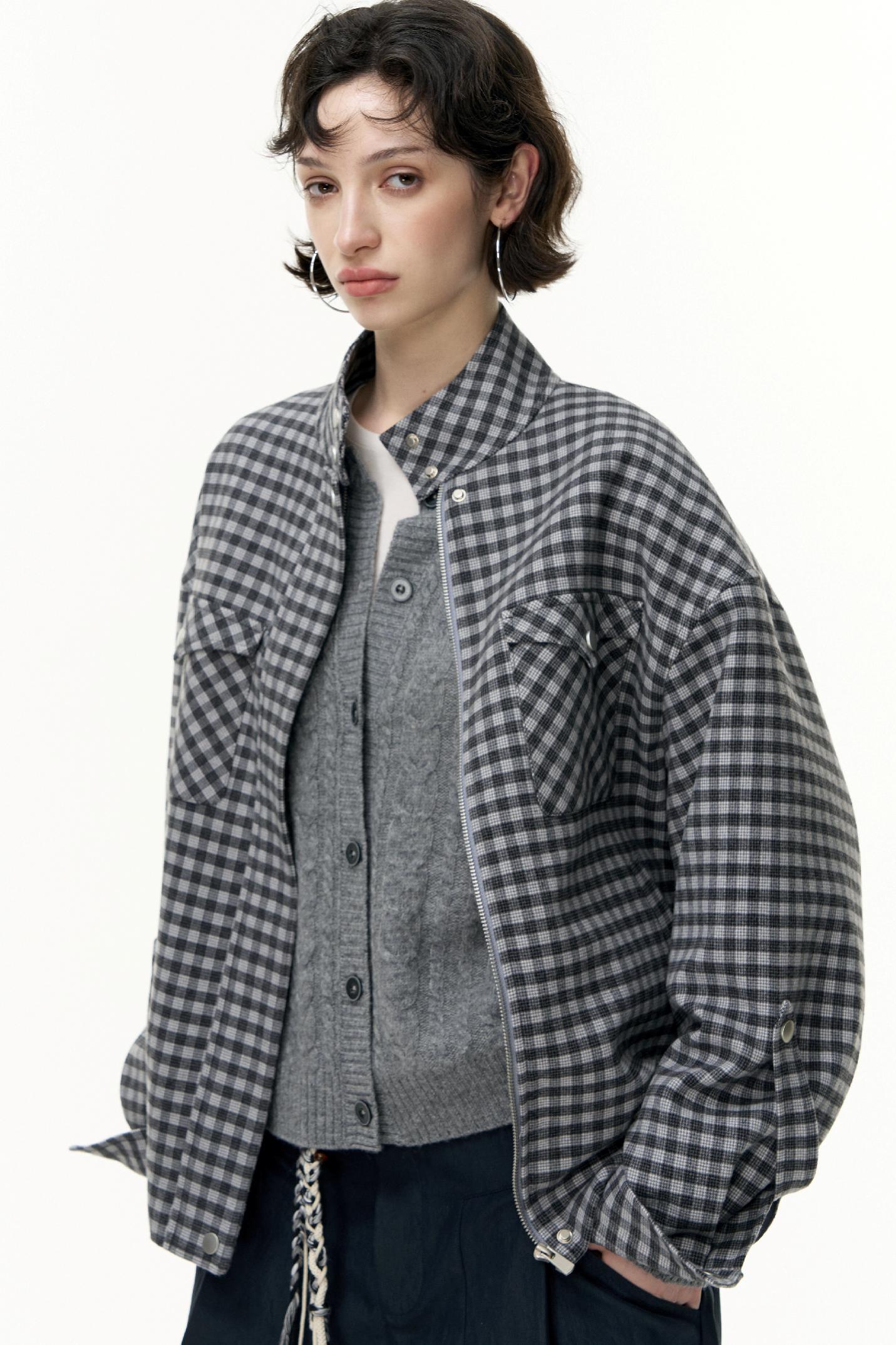 Wool Gray Cardigan
