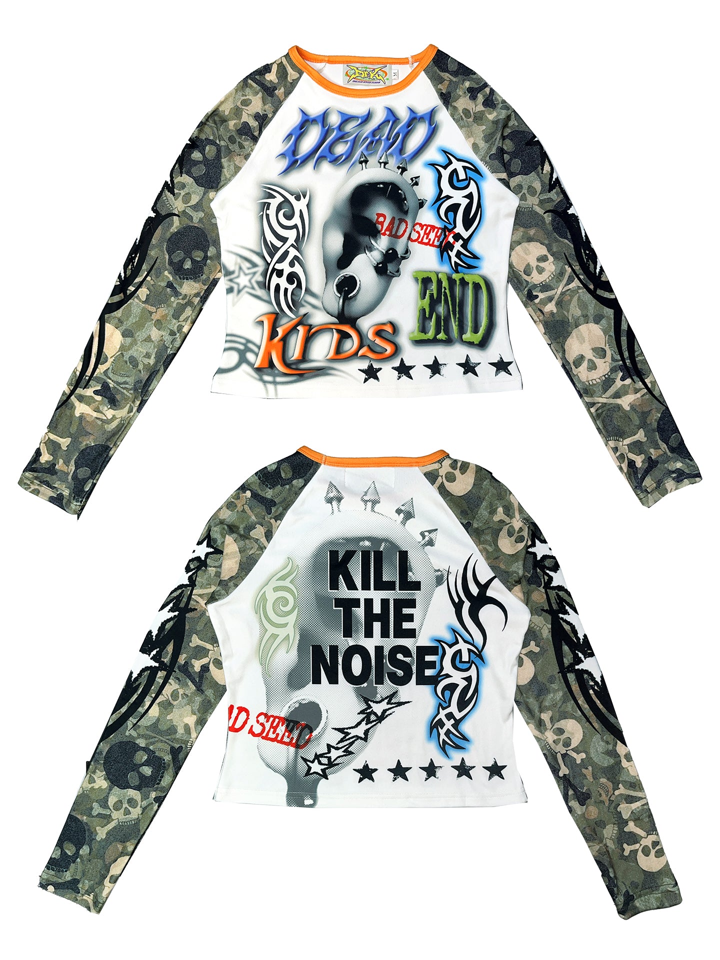 Sweet Printed Raglan Top