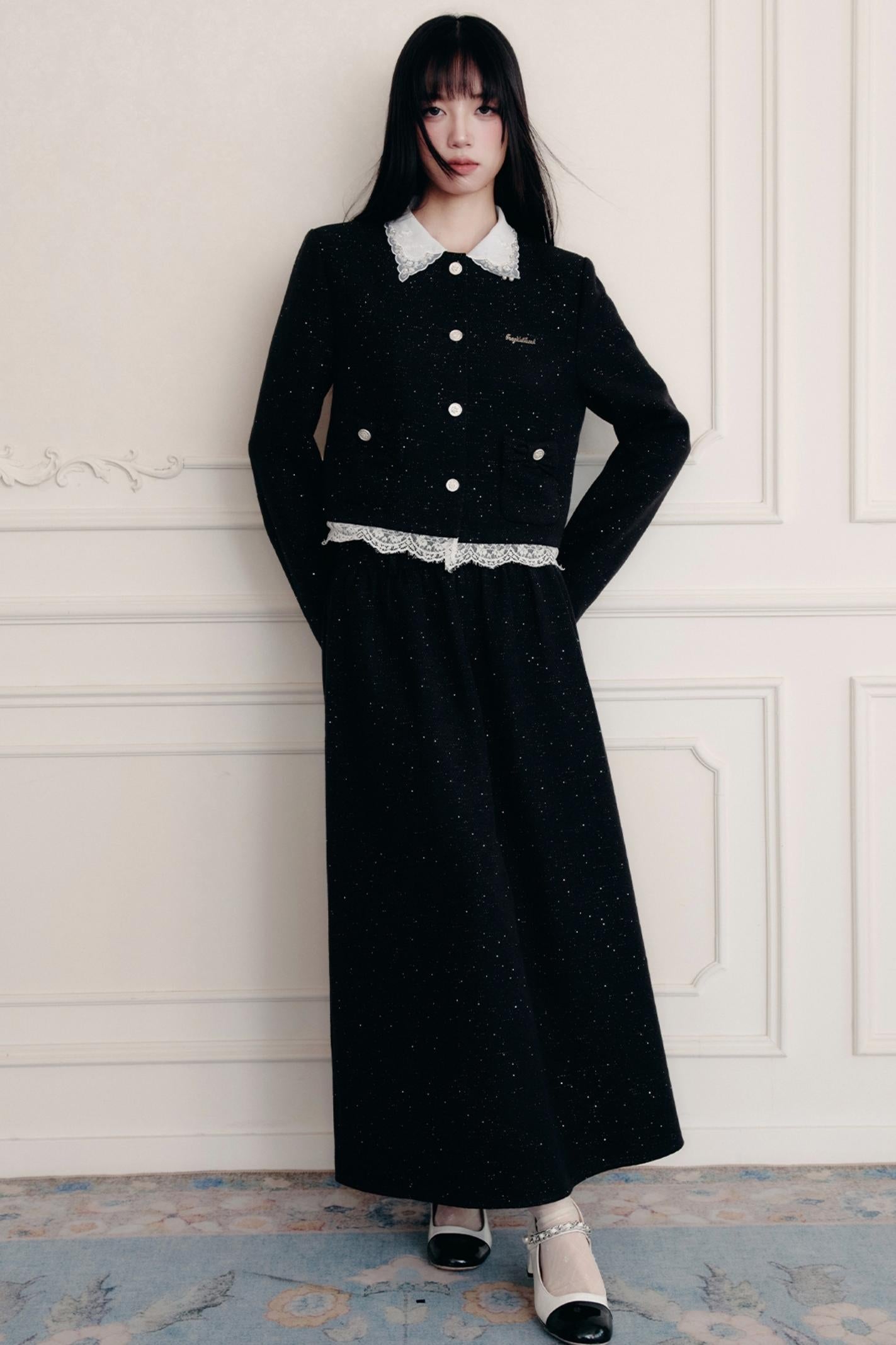 Baroque Fragrance Suit Top & Skirt Set-Up