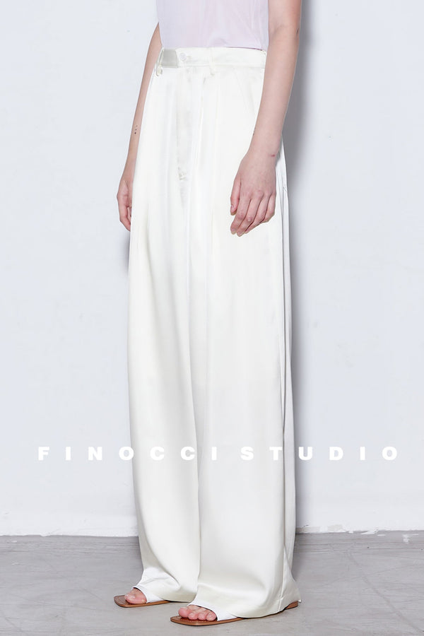 Breeze Pleat Wide-Leg Pants