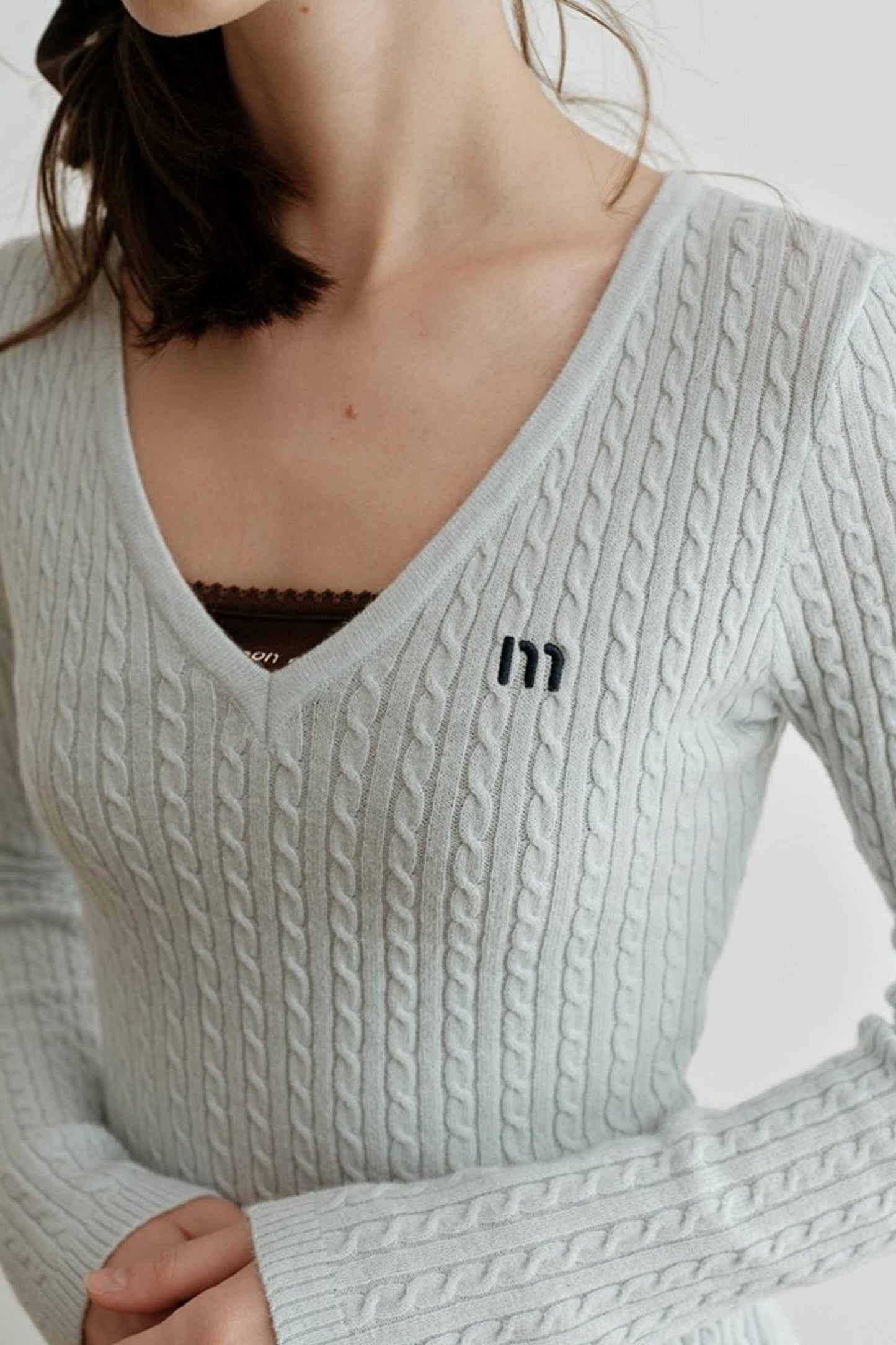 Velvet Twist Knitted Top