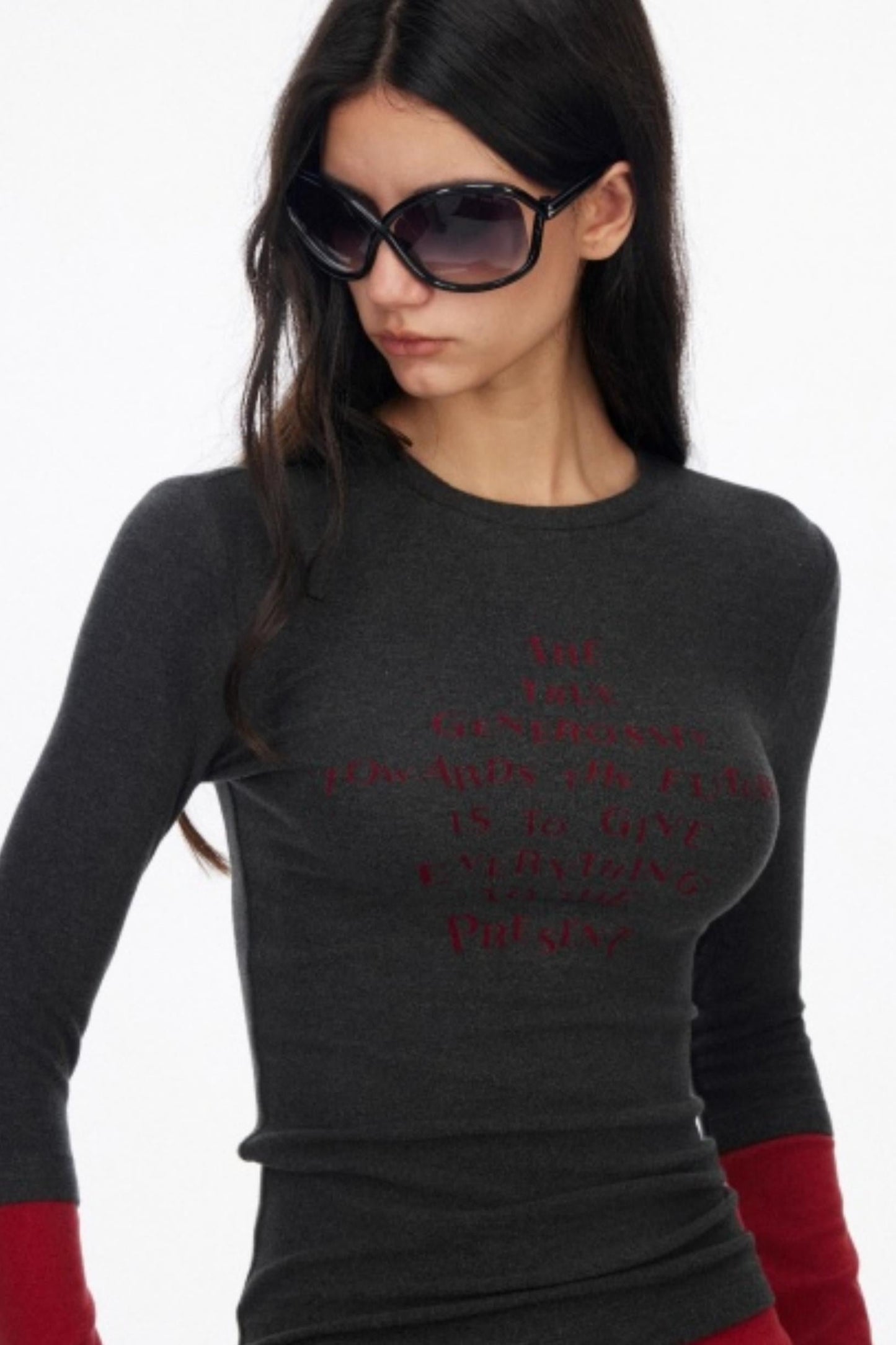 Layered Letter Print T-Shirt