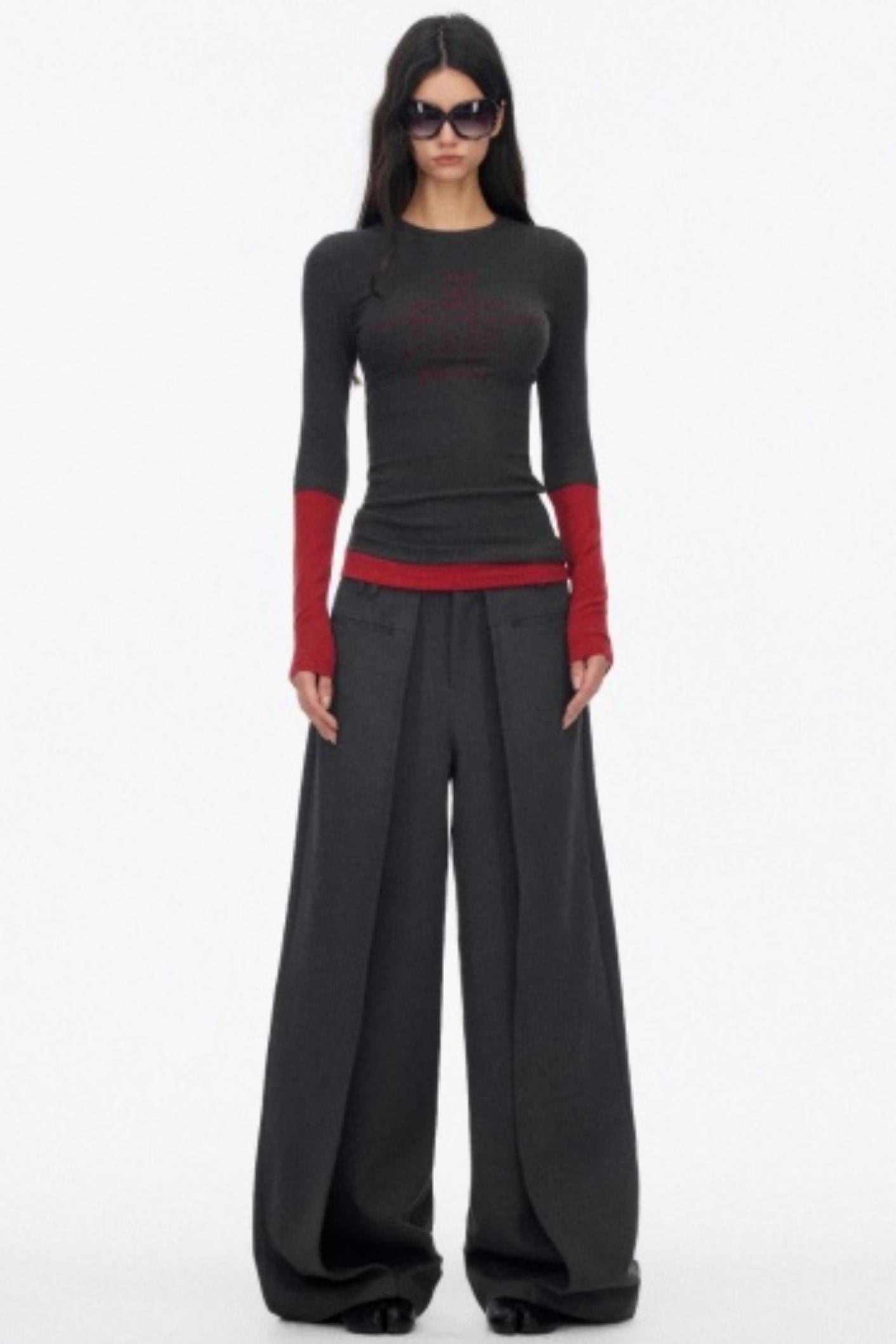 Layered Letter Print T-Shirt