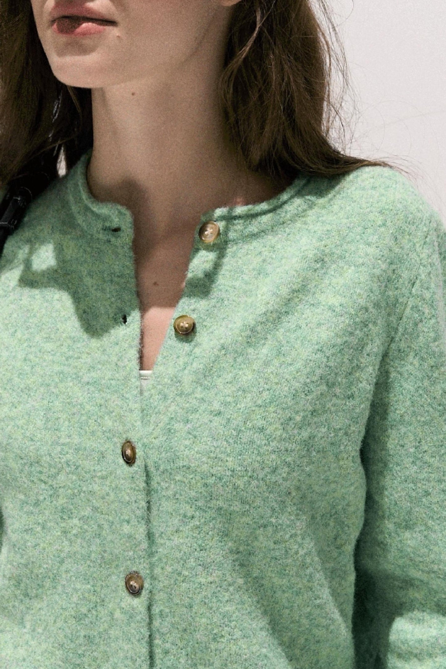 Vintage Wool Crewneck Cardigan