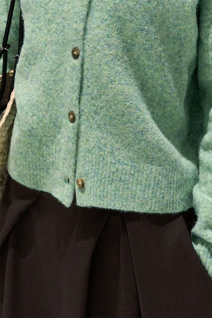 Vintage Wool Crewneck Cardigan