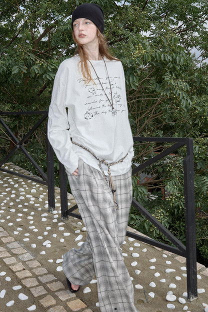 Long Sleeve Relaxed Fit Printed T-Shirt