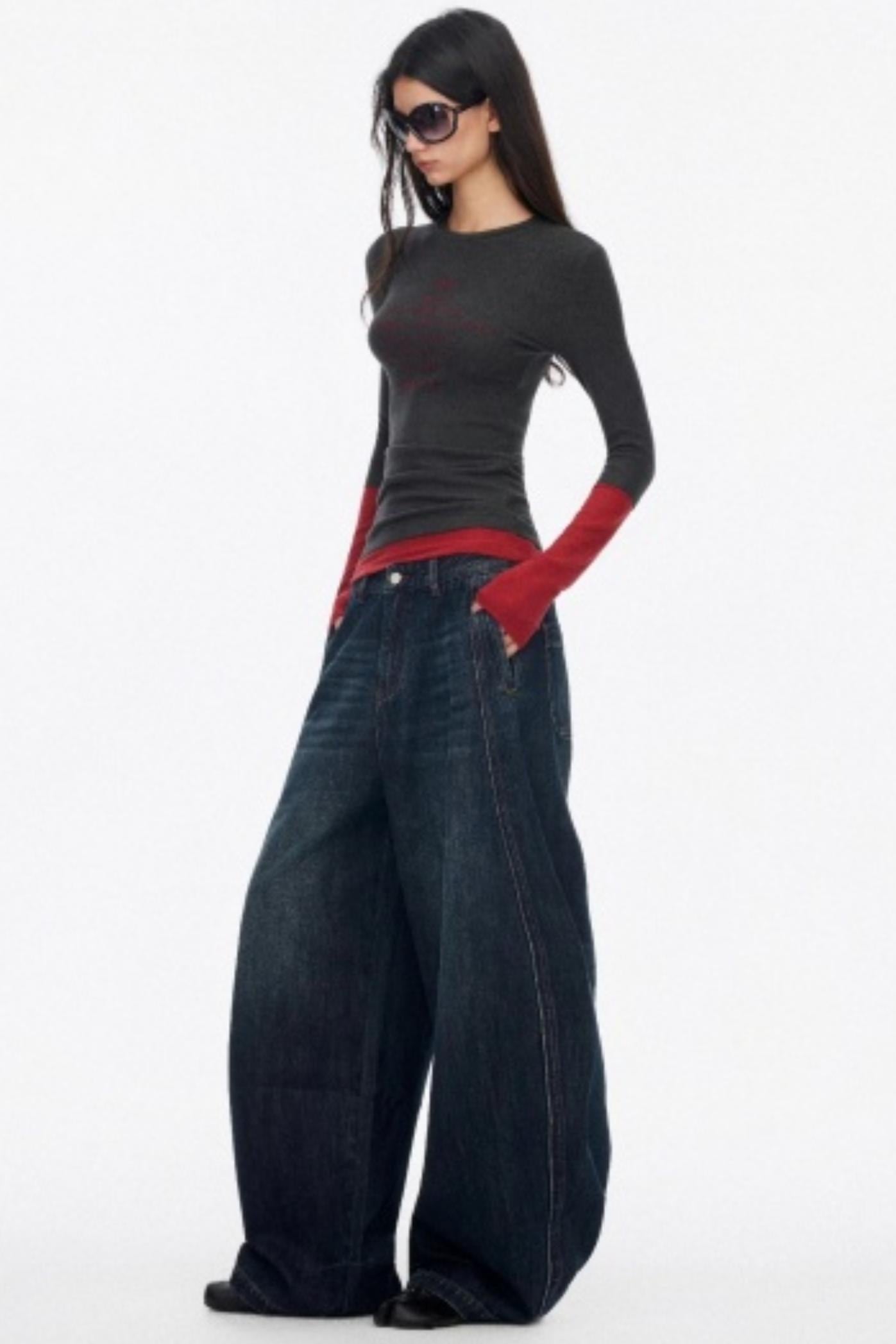 Layered Letter Print T-Shirt