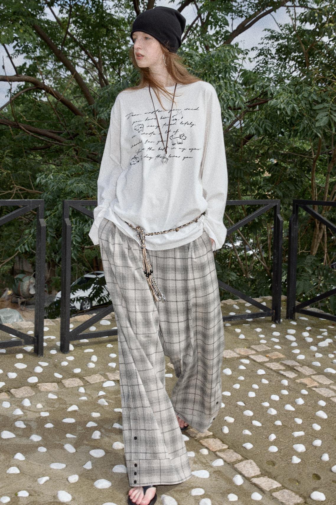 Long Sleeve Relaxed Fit Printed T-Shirt