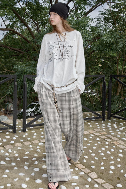 Long Sleeve Relaxed Fit Printed T-Shirt