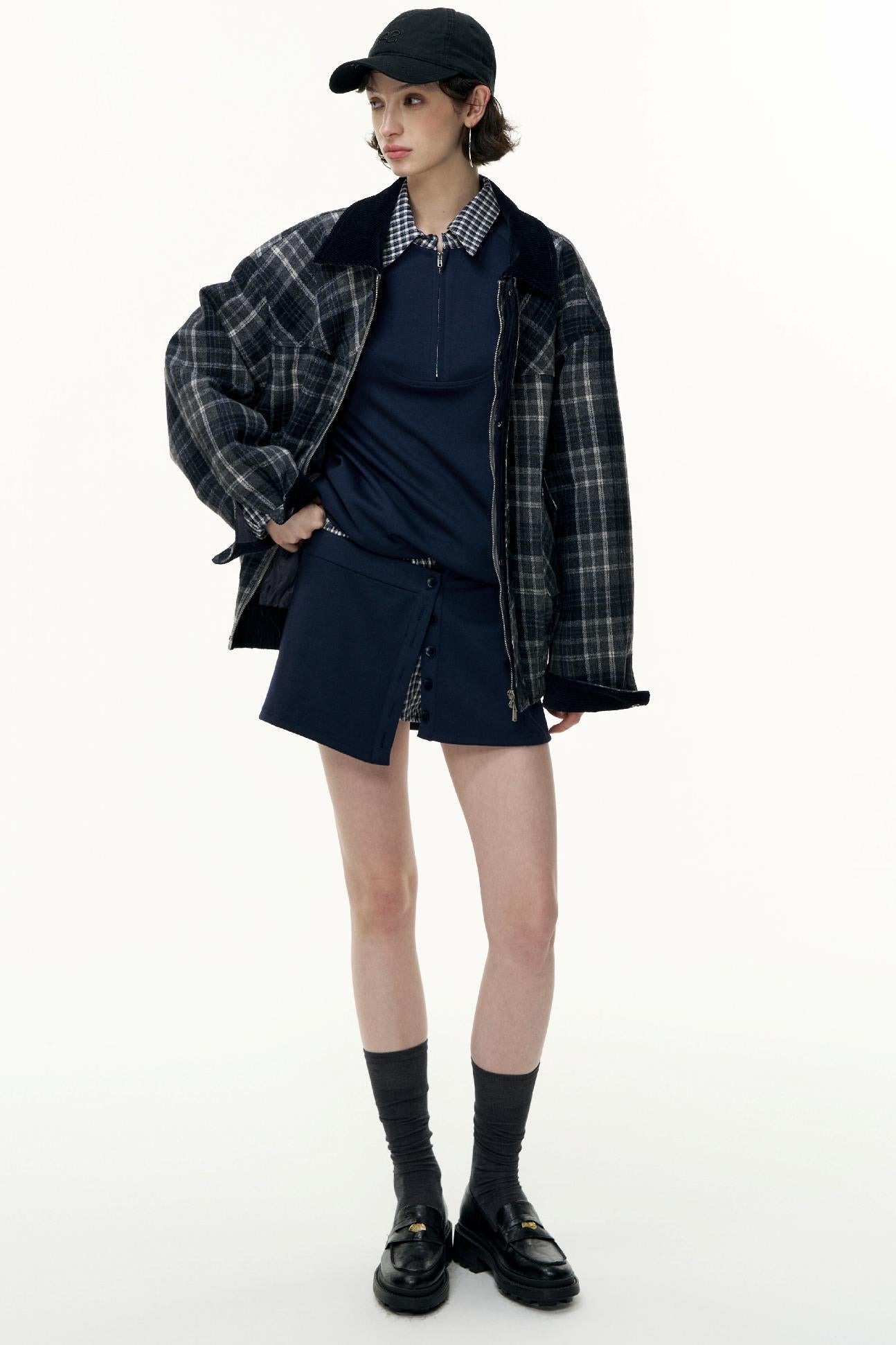 Pullover Sweatshirt Short Skirt Set-Up