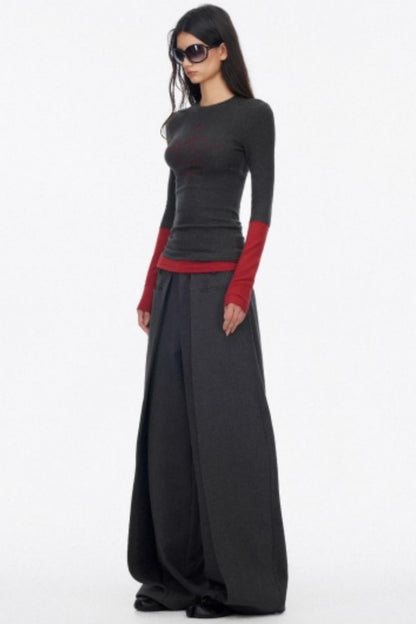 Layered Letter Print T-Shirt