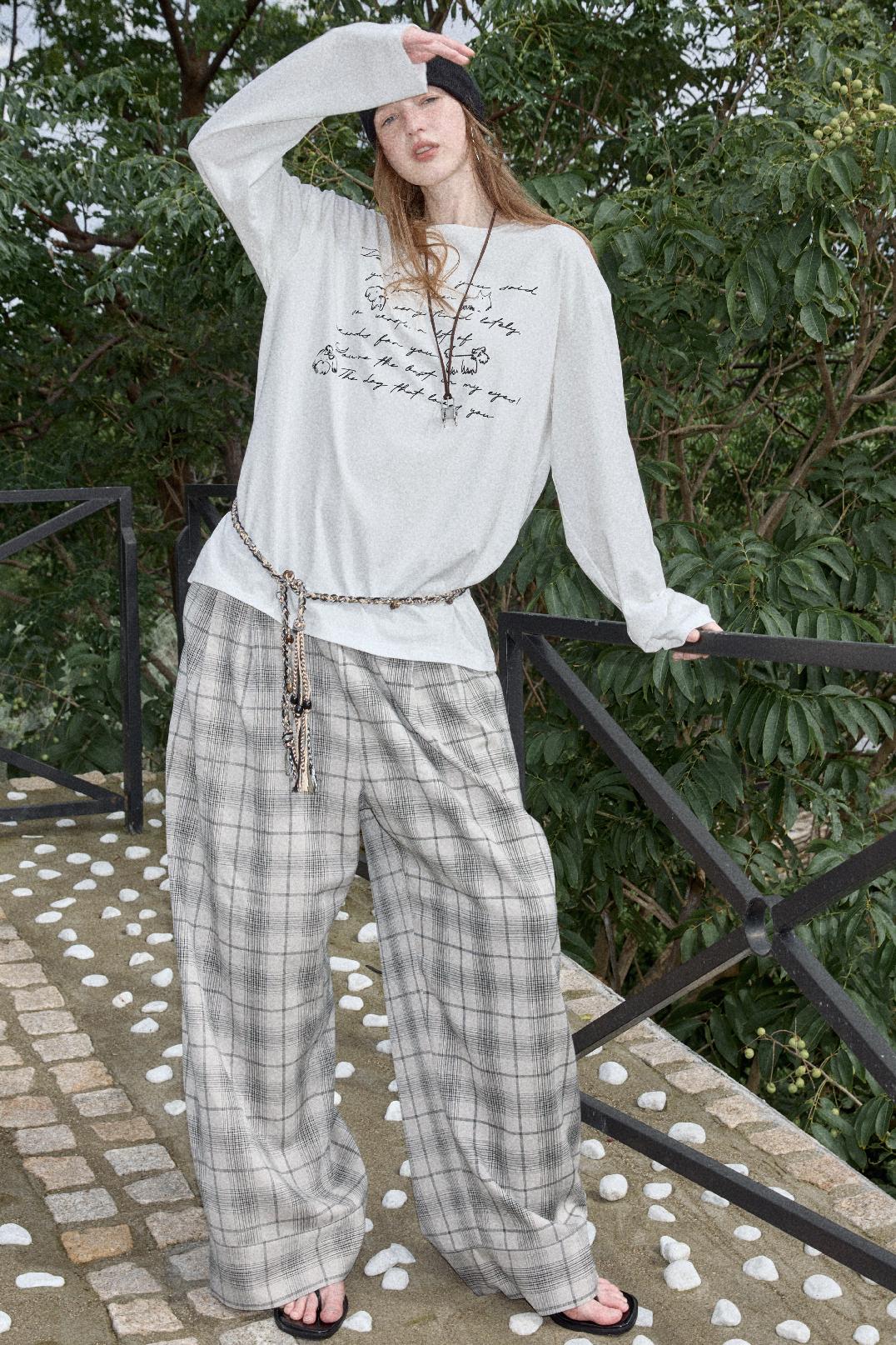 Long Sleeve Relaxed Fit Printed T-Shirt