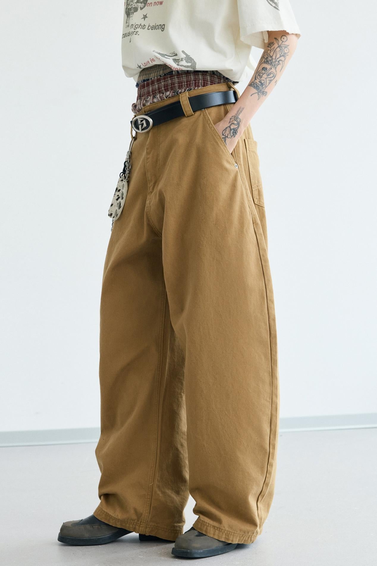 Vintage Wide-Leg Pants