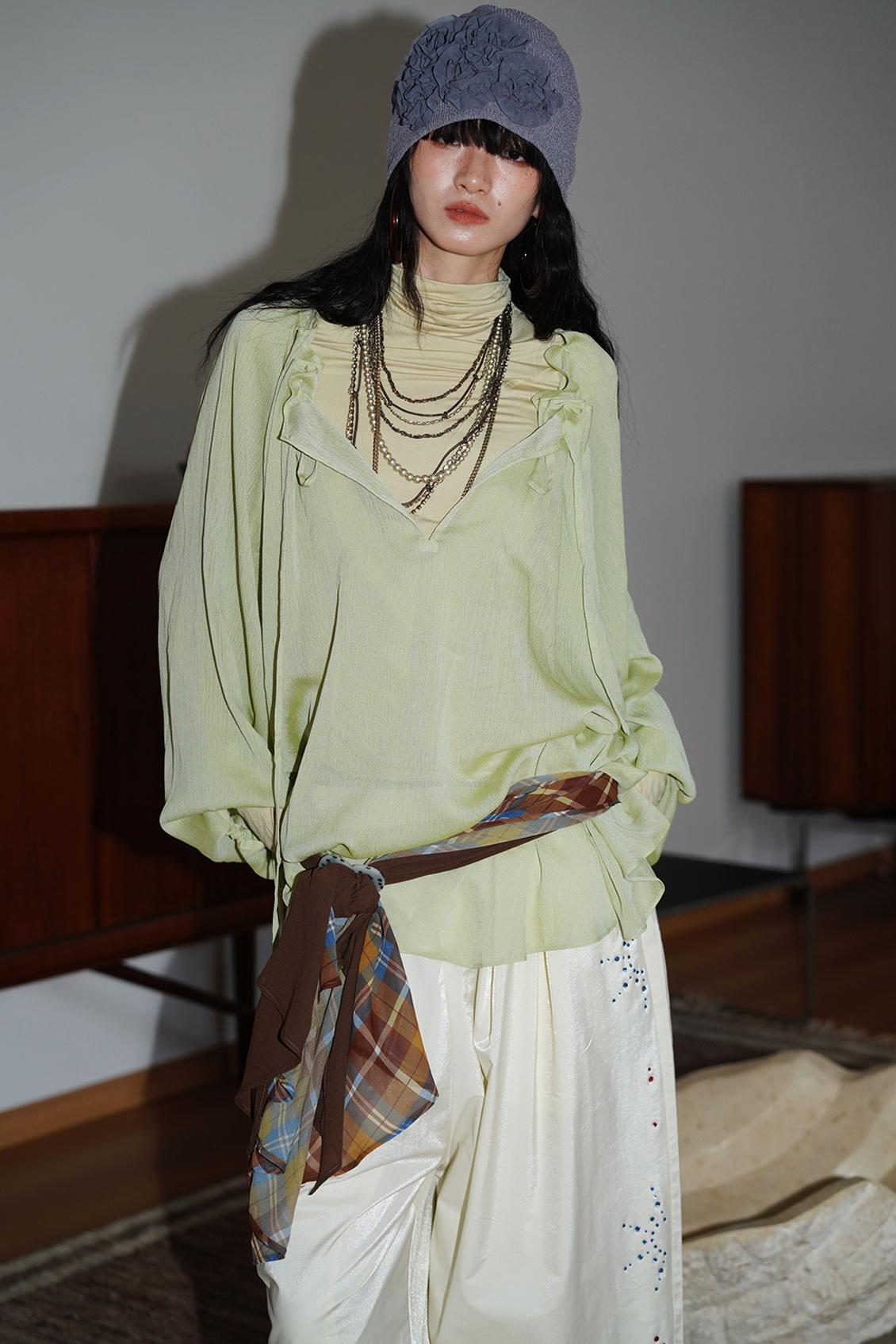 Sunscreen Lace-Up Shirt