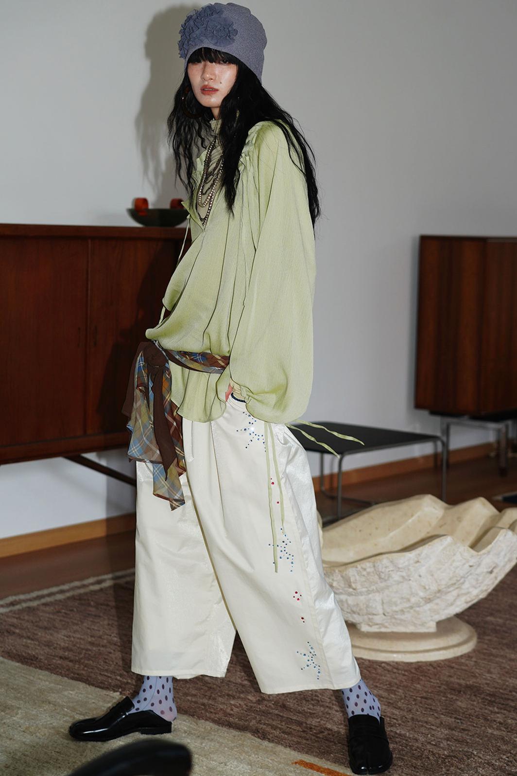 Sunscreen Lace-Up Shirt