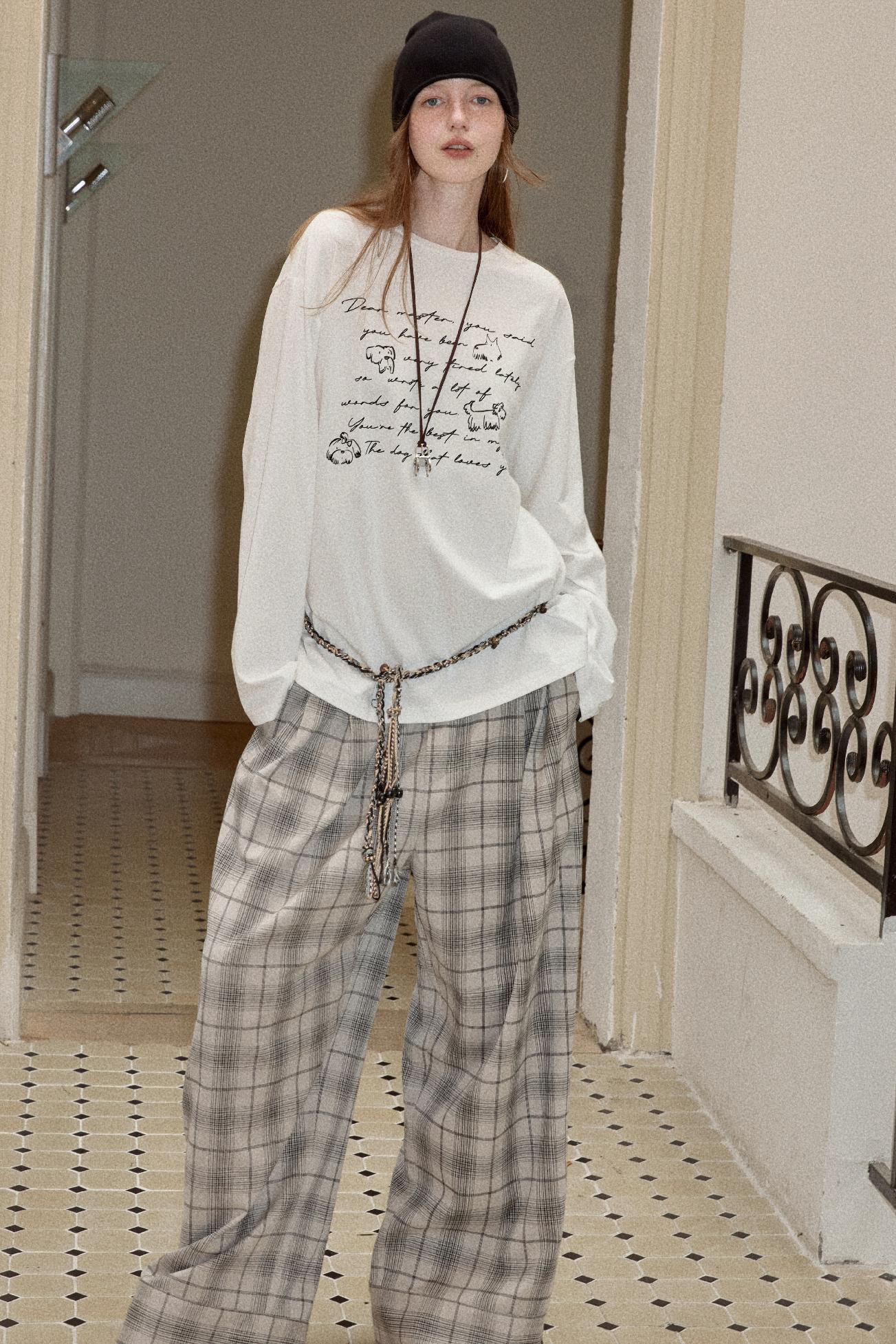 Long Sleeve Relaxed Fit Printed T-Shirt