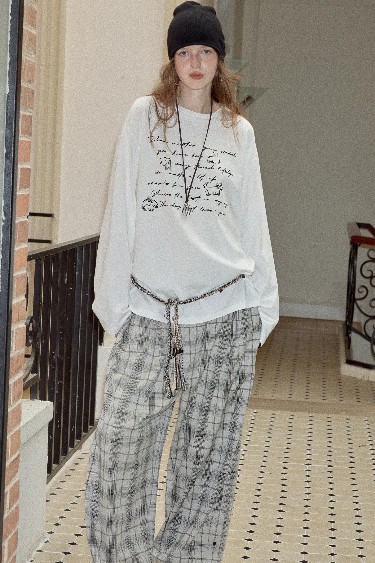 Long Sleeve Relaxed Fit Printed T-Shirt