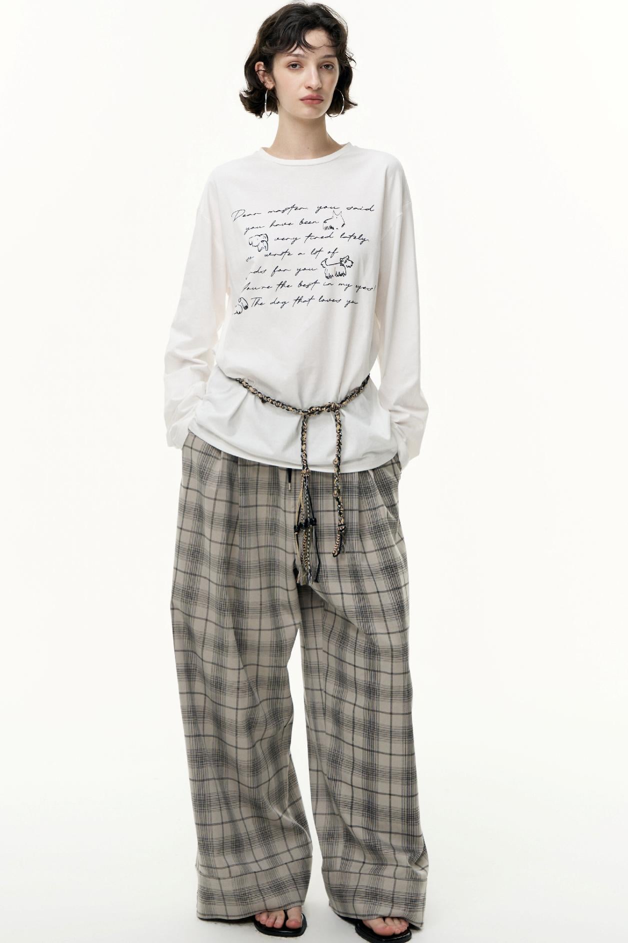 Long Sleeve Relaxed Fit Printed T-Shirt