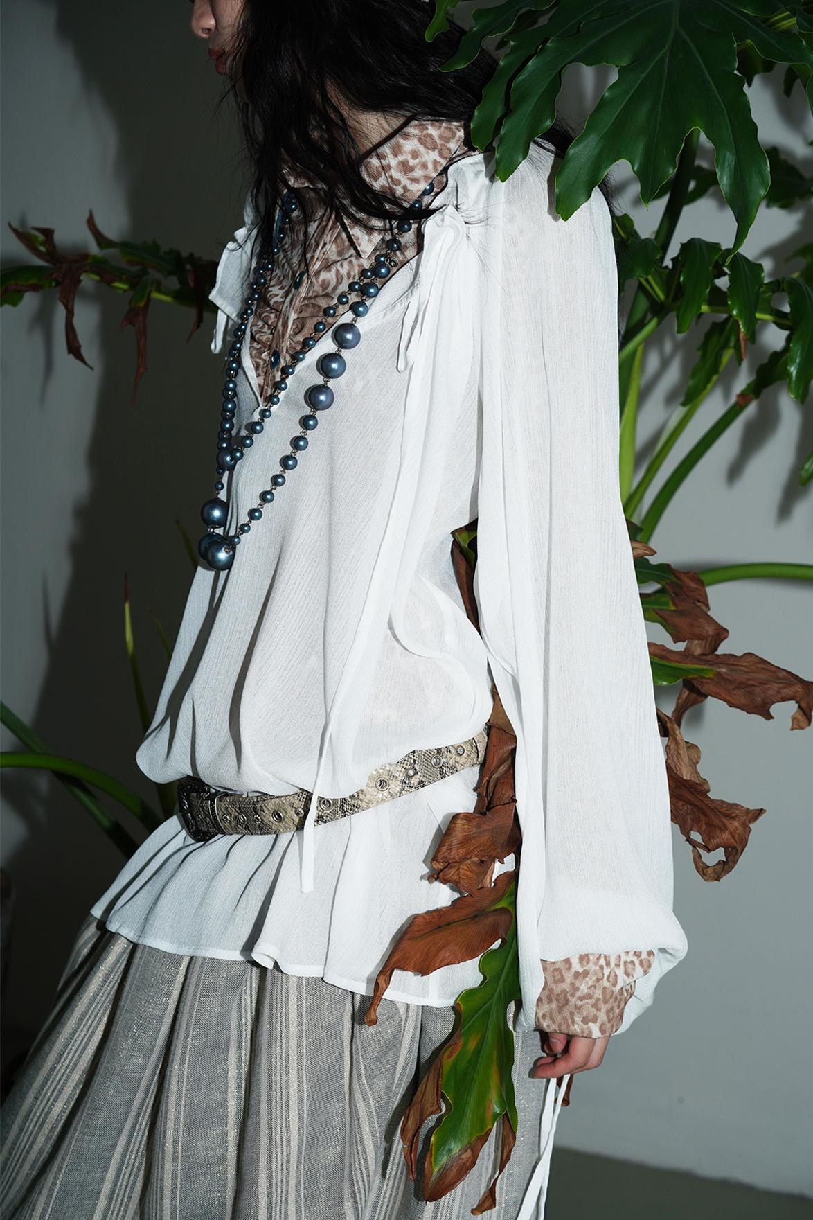 Sunscreen Lace-Up Shirt