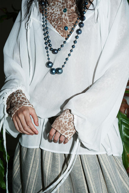 Sunscreen Lace-Up Shirt