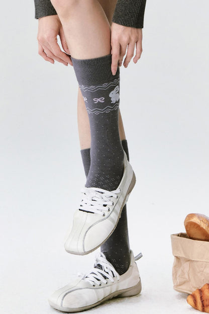 Little Rabbit Knitted Socks