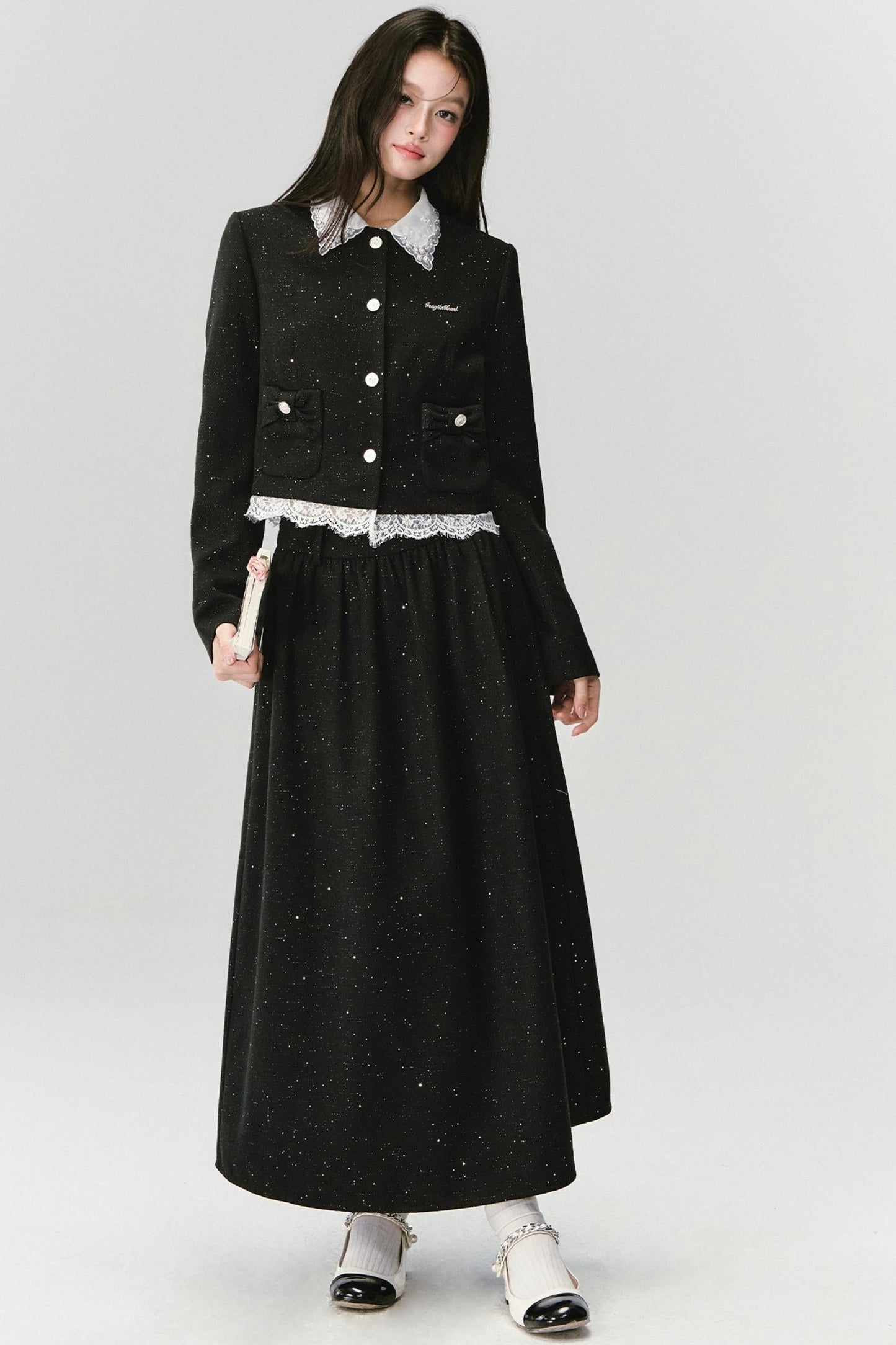 Baroque Fragrance Suit Top & Skirt Set-Up