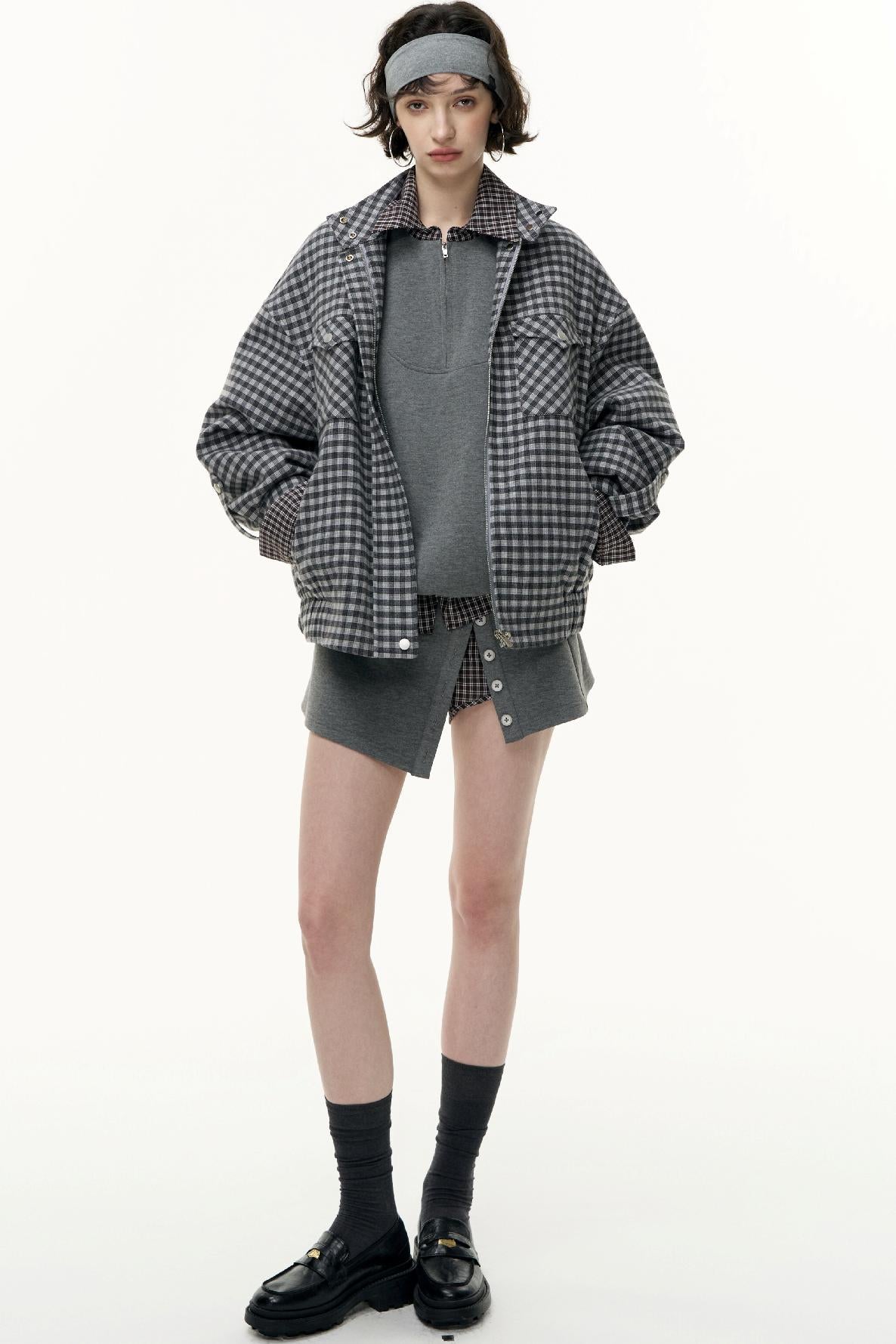 Pullover Sweatshirt Short Skirt Set-Up