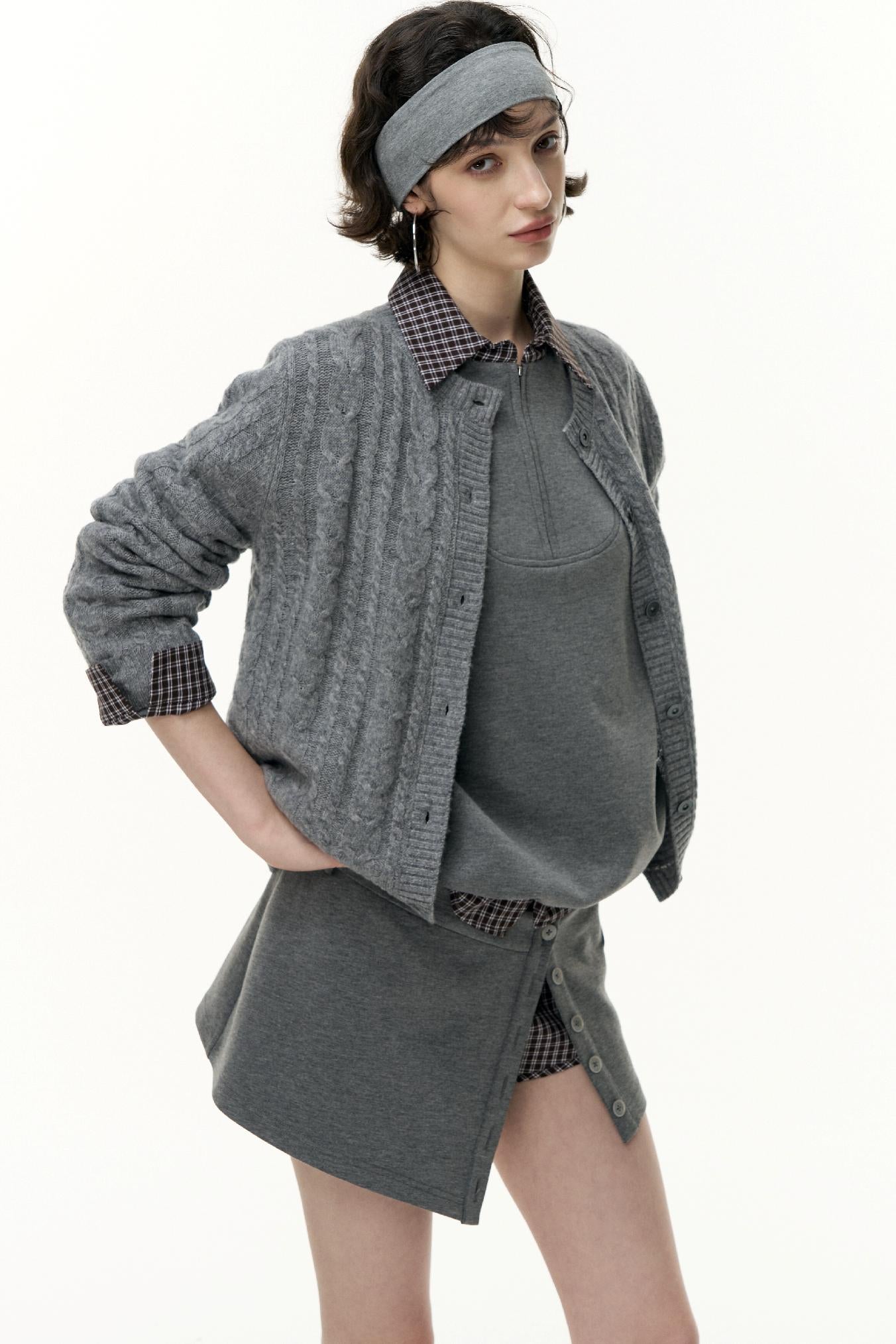 Pullover Sweatshirt Short Skirt Set-Up