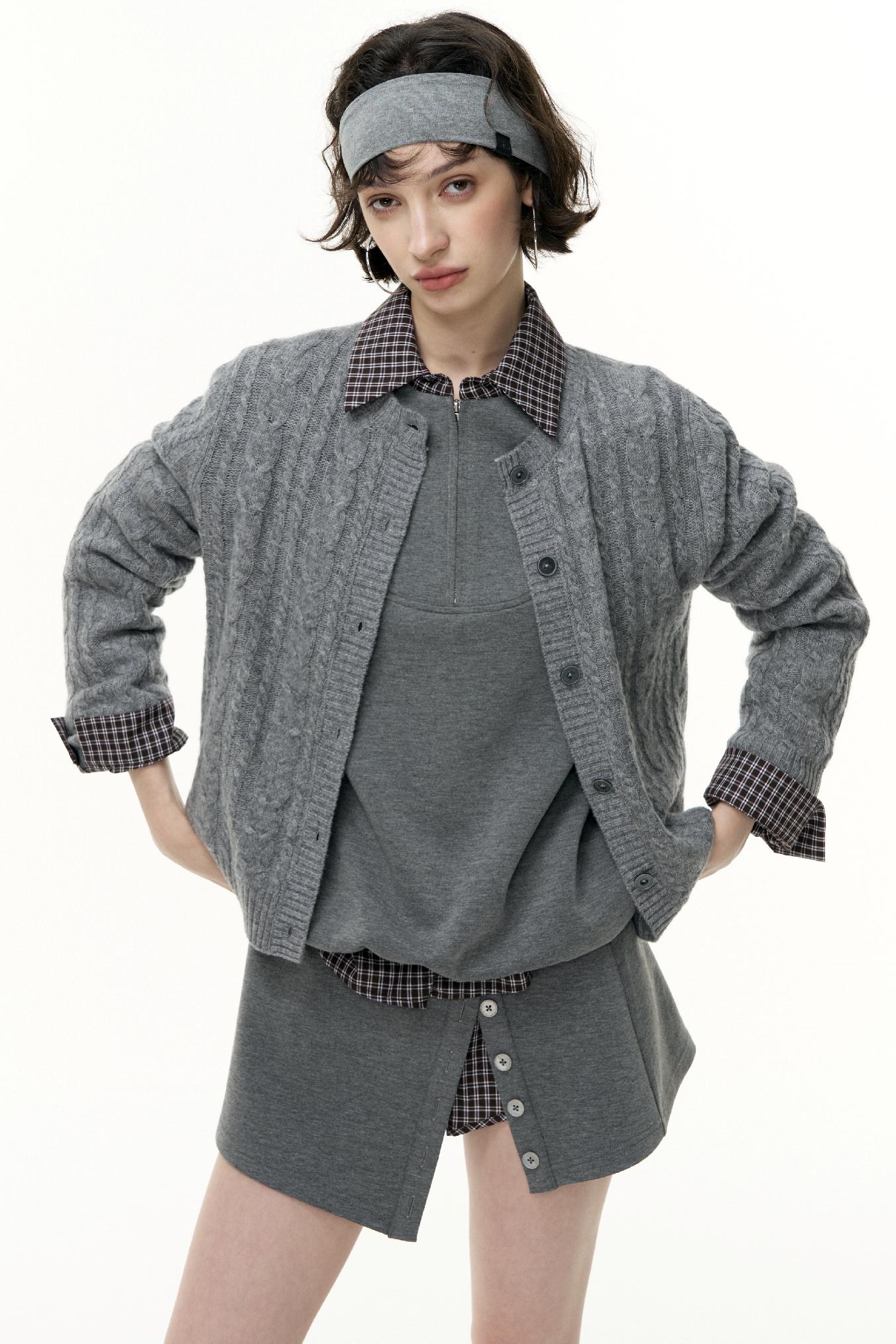 Pullover Sweatshirt Short Skirt Set-Up