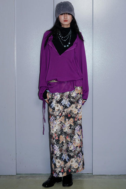 Sunscreen Lace-Up Shirt